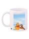 Winnie-The-Pooh Printed Coffee Mug White/Blue/Yellow 11ounce