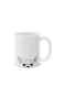 Black White Brown Guinea White Ceramic Coffee Mug Tea Cup, 11 OZ