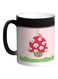 Cake Flowers Printed Colour Changing Coffee Mug Black 11ounce
