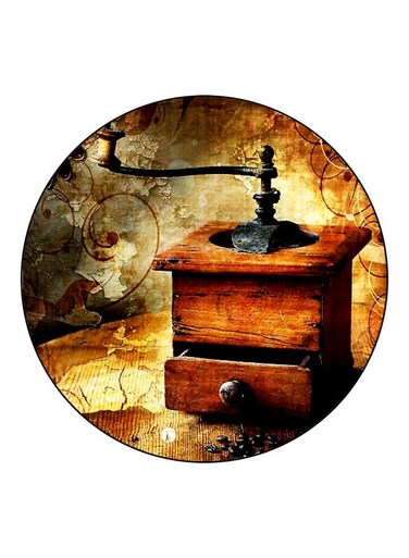 Printed Fridge Magnet Brown/Black/Beige 5.5cm