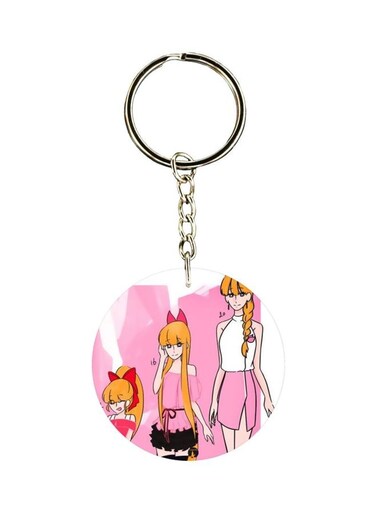 Single Sided Character Printed Keychain