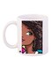 Barbie Printed Coffee Mug White/Brown/Black 11ounce