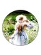 Girl Printed Fridge Magnet Multicolour