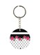 Flowers Printed Double Sided Keychain