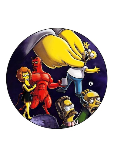 The Simpsons Printed Fridge Magnet Multicolour