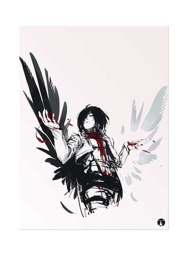 Anime Attack On Titan Printed Poster Multicolour 15x20centimeter