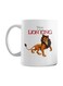 Lion King Printed Ceramic Mug White/Brown/Red