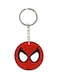 Plastic Spiderman Printed Keychain Red/Black/Silver