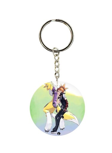 Anime Digimon Printed Keychain