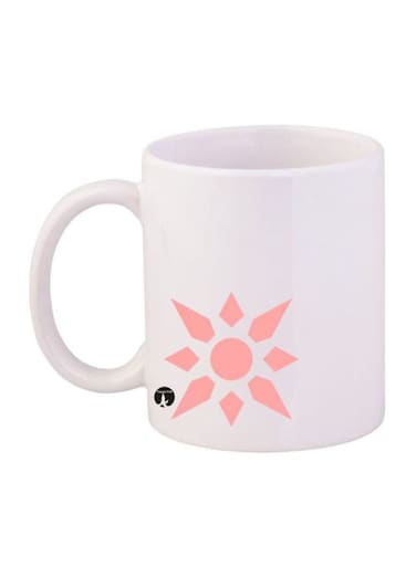 Digimon Printed Mug White/Red 12ounce