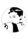 Audrey Hepburn Printed Fridge Magnet Multicolour