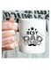 1pc, Dad Coffee Mug, The Best Dad In The World, 11 Ounce Ceramic Cup, Novelty Mug, White Tea Cup, Summer And Winter Drinkware, Birthday Present, Family Party Present, Holiday Present, Father's Day Present, Present To Thank Dad