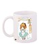 Anime Printed Coffee Mug White/Yellow/Green 11ounce