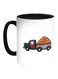 Transportation Car Printed Coffee Mug White/Black 11ounce