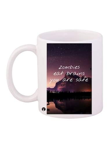 Quote Printed Coffee Mug White/Brown/Black