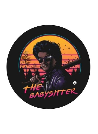 The Babysitter Printed Fridge Magnet Multicolour 5.5 x 5.5cm