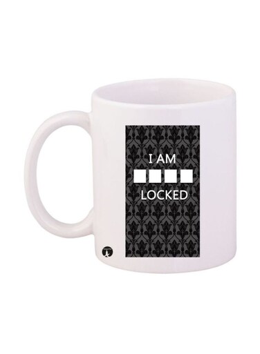 Sherlock Printed Mug White/Black Standard Size