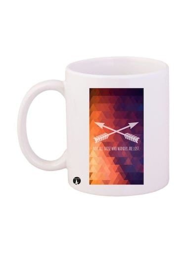Printed Mug White/Purple/Orange Standard Size