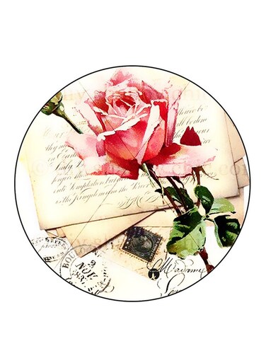 Flower Printed Fridge Magnet Multicolour