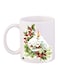 House Printed Coffee Mug White/Green/Red 11ounce