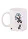 Cartoon Girl Printed Coffee Mug White/Black/Beige 11ounce