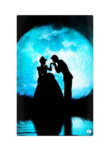 Printed Fridge Magnet Blue/Black 8.5x0.4x5.5cm