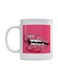 Mouth Printed Coffee Mug White/Pink 350ml