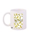 Banana Printed Mug White/Yellow/Black Standard Size