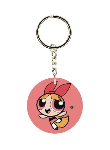 Cartoon Printed Single Sided Keychain