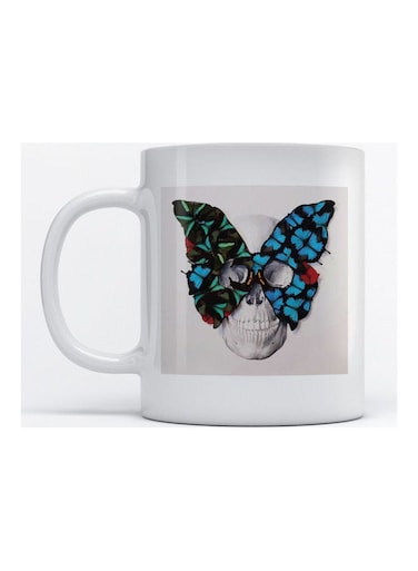 Mug Skull for Coffee and Tea White