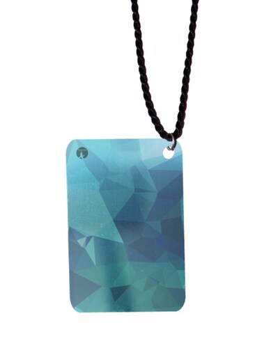Triangles Printed Car Mirror Pendant