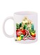 Gift Printed Coffee Mug White/Red/Green 11ounce