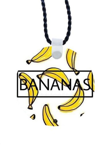 Bananas Printed Car Mirror Pendant