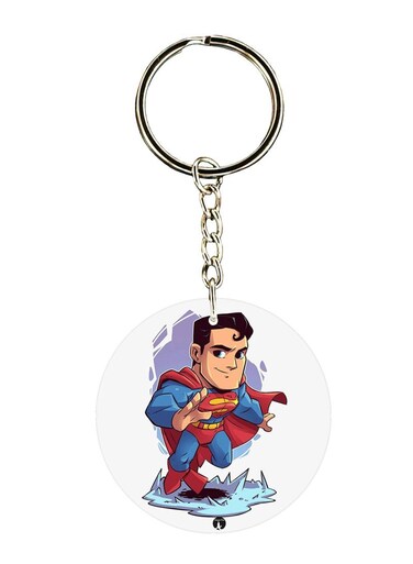Superman Printed Keychain