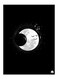 Printed Decorative Plate Black/White 15 x 20cm