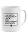I Am Not A Psychopath Quotes Printed Mug White/Black