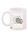 Cartoon Printed Coffee Mug White/Grey/Beige 11ounce