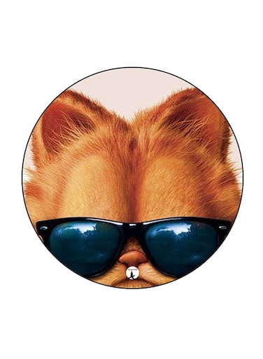 Garfield Printed Fridge Magnet Round Multicolour