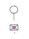 Letter Printed Double Sided Keychain