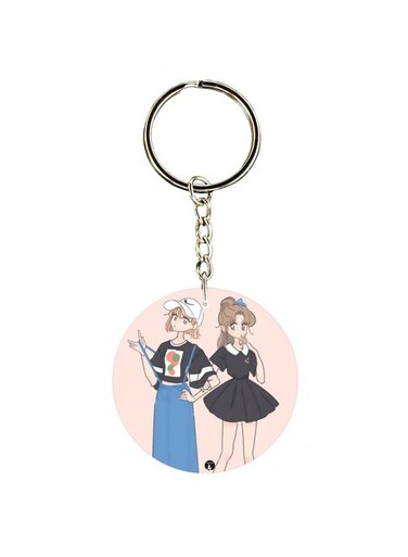 Couple Printed Keychain