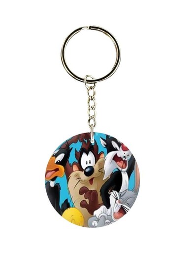 Double Sided Cartoon Printed Keychain