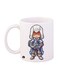 Assassin's Creed Printed Mug White/Blue/Brown Standard Size
