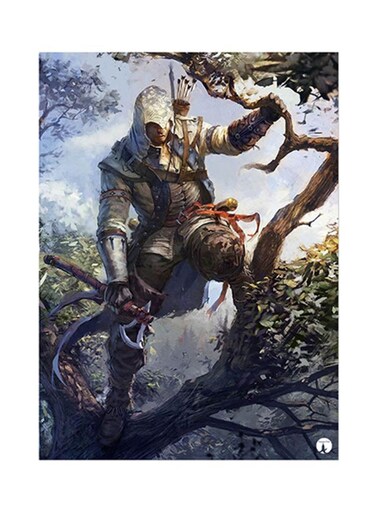 Video Game Assassin's Creed Metal Plate Poster Multicolour 15x20centimeter