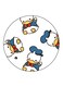 Disney Printed Fridge Magnet Round Multicolour