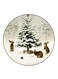 Rabbits Printed Fridge Magnet Round Multicolour