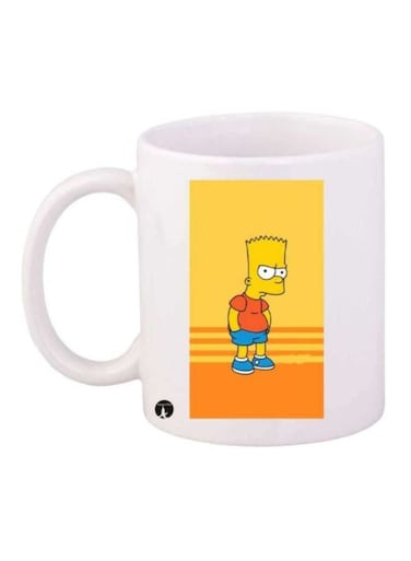 The Simpsons Printed Mug White/Yellow/Orange
