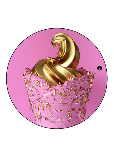Ice Cream Printed Fridge Magnet Multicolour