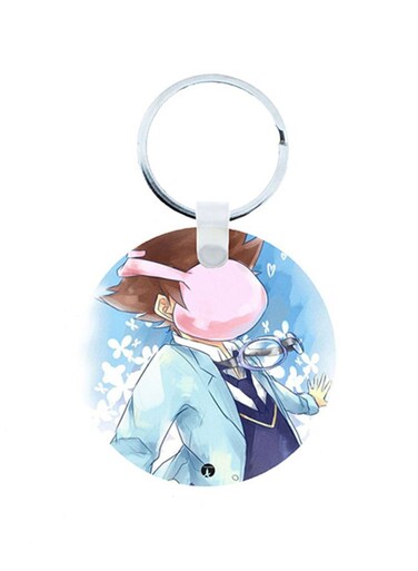 Digimon Anime Wooden Keychain