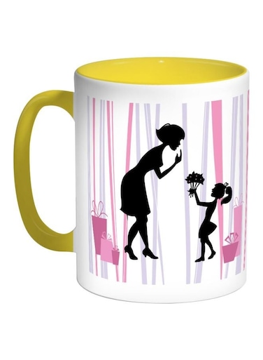 Mother's Day Gift Printed Coffee Mug White/Pink/Black 11ounce