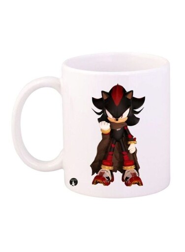 Sonic Character Printed Coffee Mug White/Red/Brown